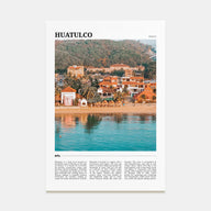 Huatulco Travel Color Poster