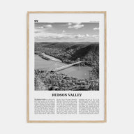 Hudson Valley Travel B&W Poster
