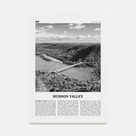 Hudson Valley Travel B&W Poster