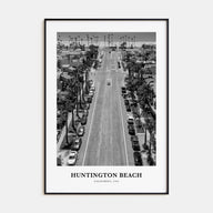 Huntington Beach Portrait B&W No 2 Poster