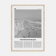 Huntington Beach Travel B&W No 2 Poster