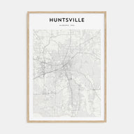 Huntsville Map Portrait Poster