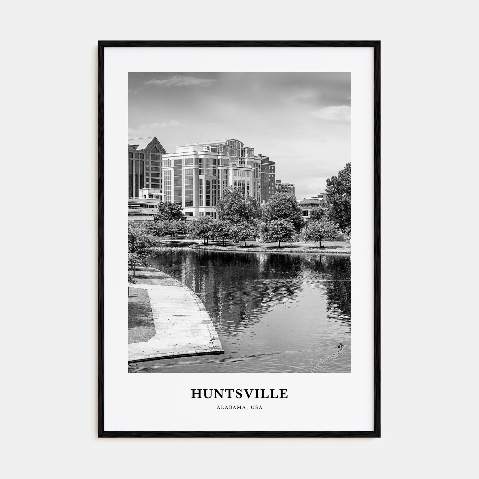 Huntsville Portrait B&W Poster