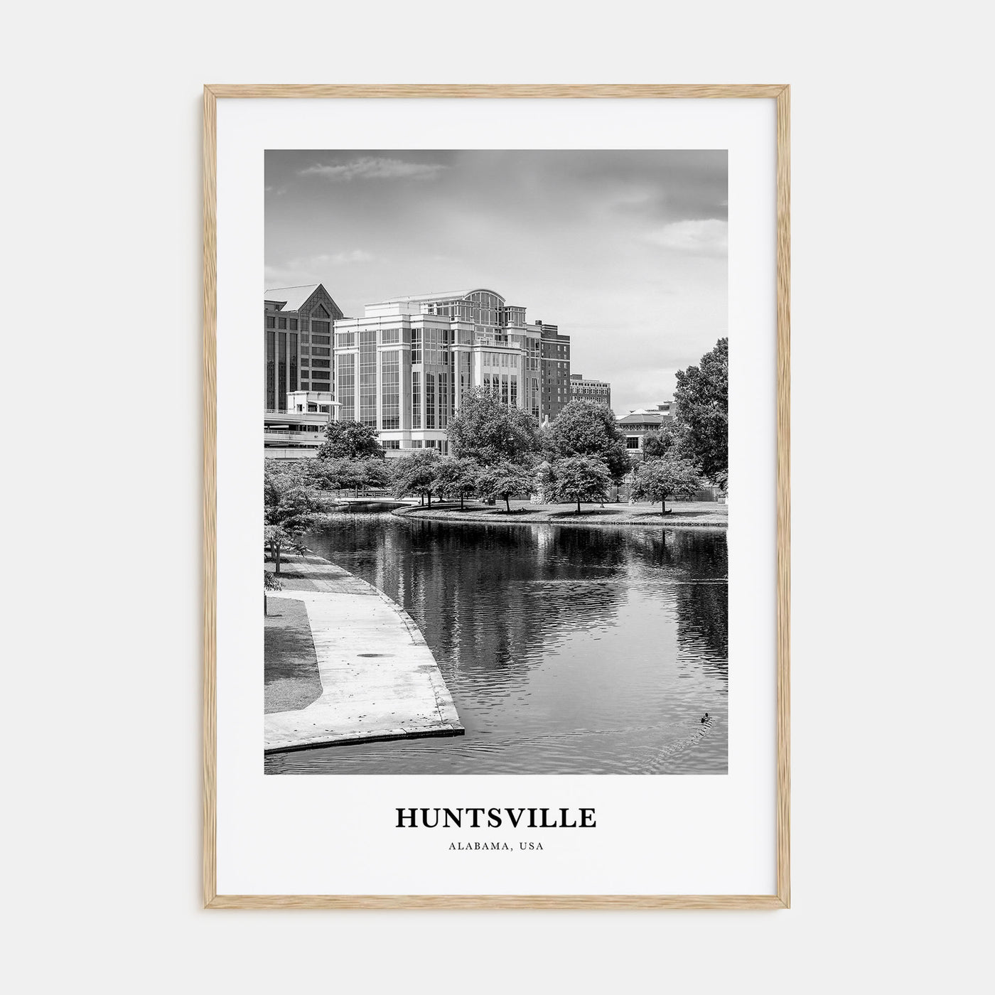 Huntsville Portrait B&W Poster