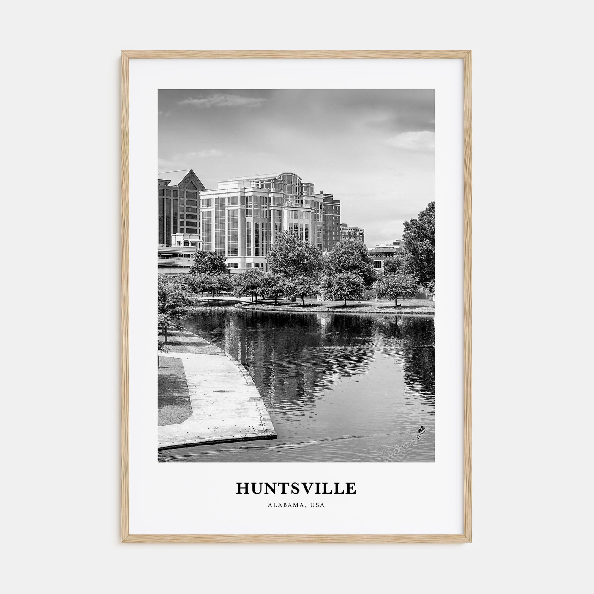 Huntsville Portrait B&W Poster