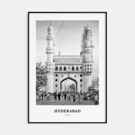 Hyderabad Portrait B&W Poster