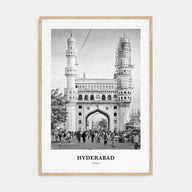 Hyderabad Portrait B&W Poster