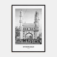 Hyderabad Portrait B&W Poster