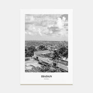 Ibadan Portrait B&W Poster