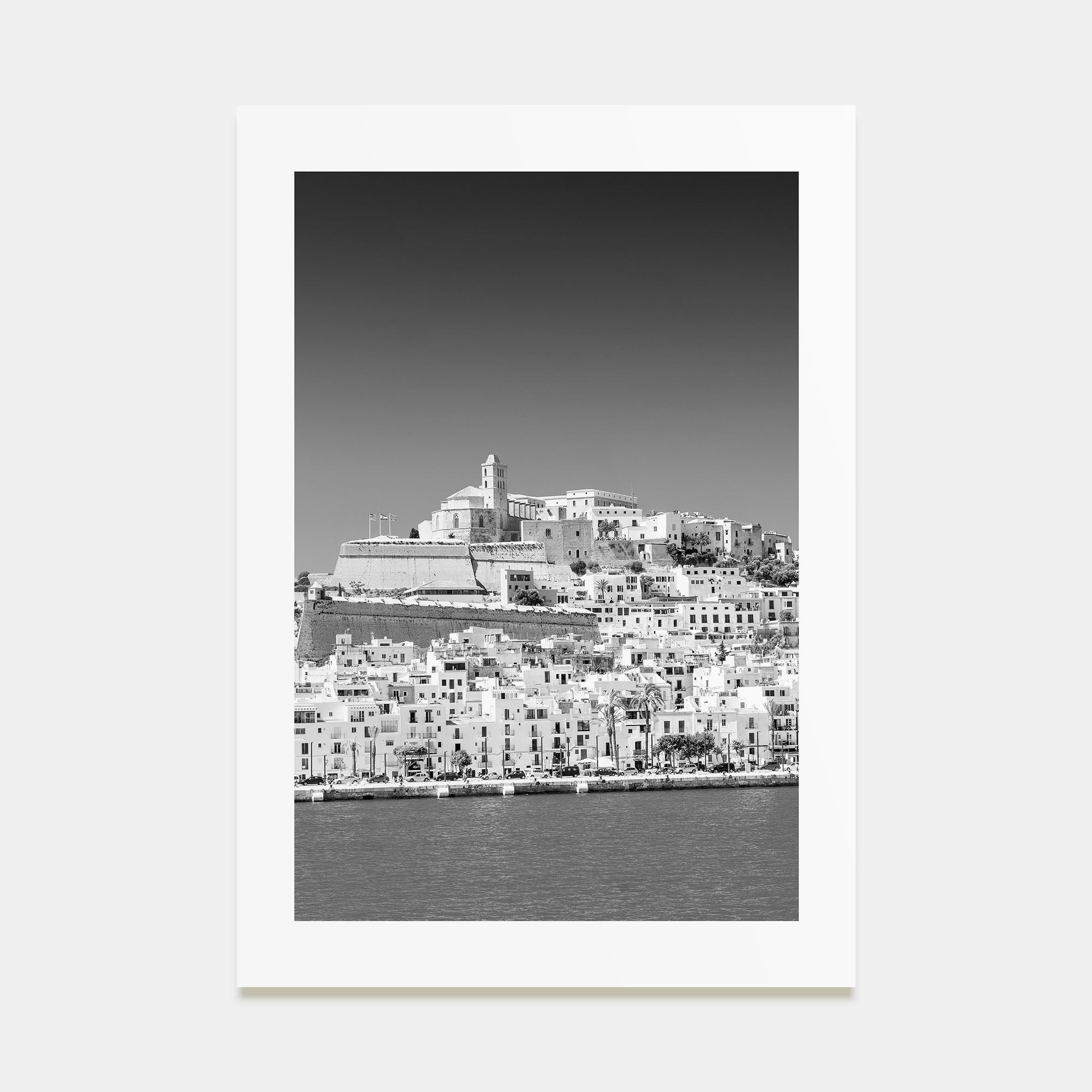 Ibiza Photo B&W Poster