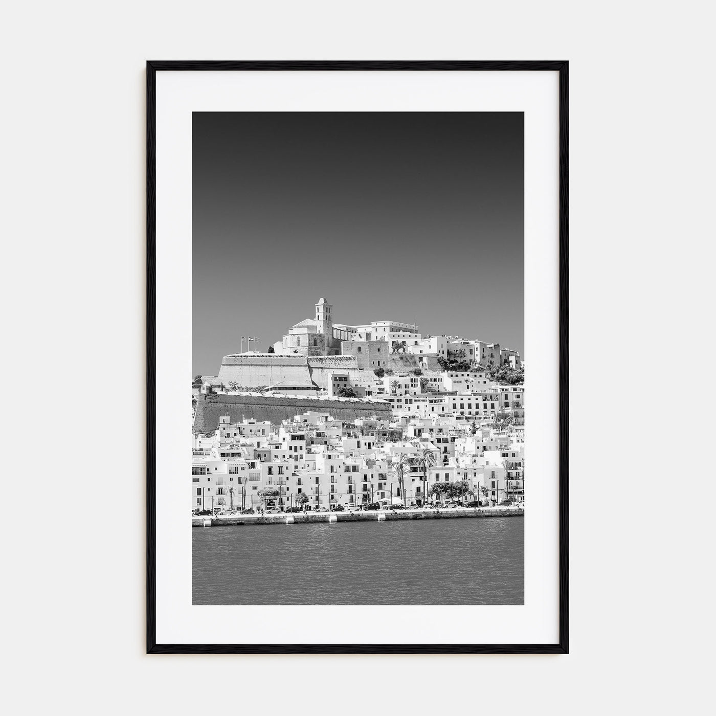 Ibiza Photo B&W Poster