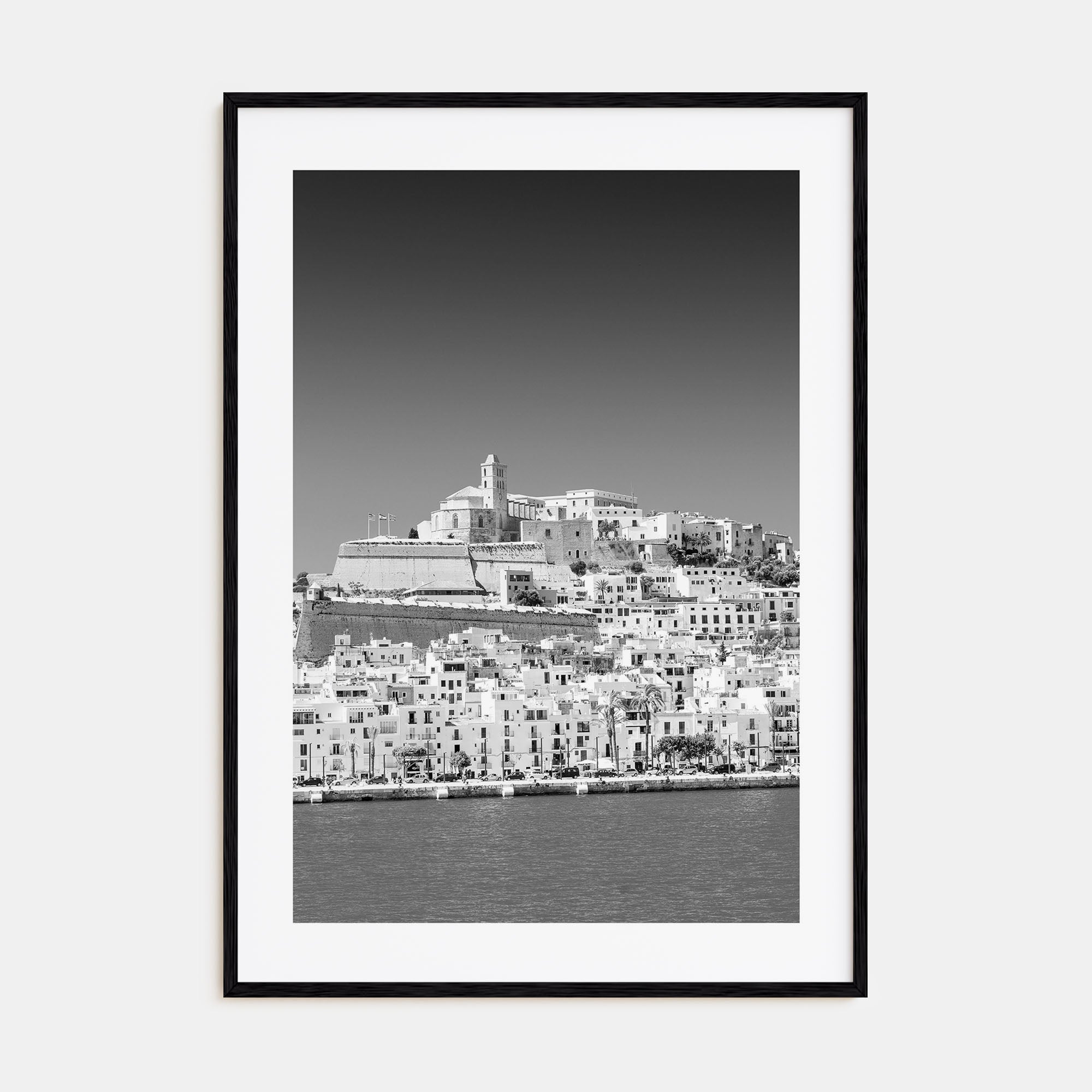 Ibiza Photo B&W Poster