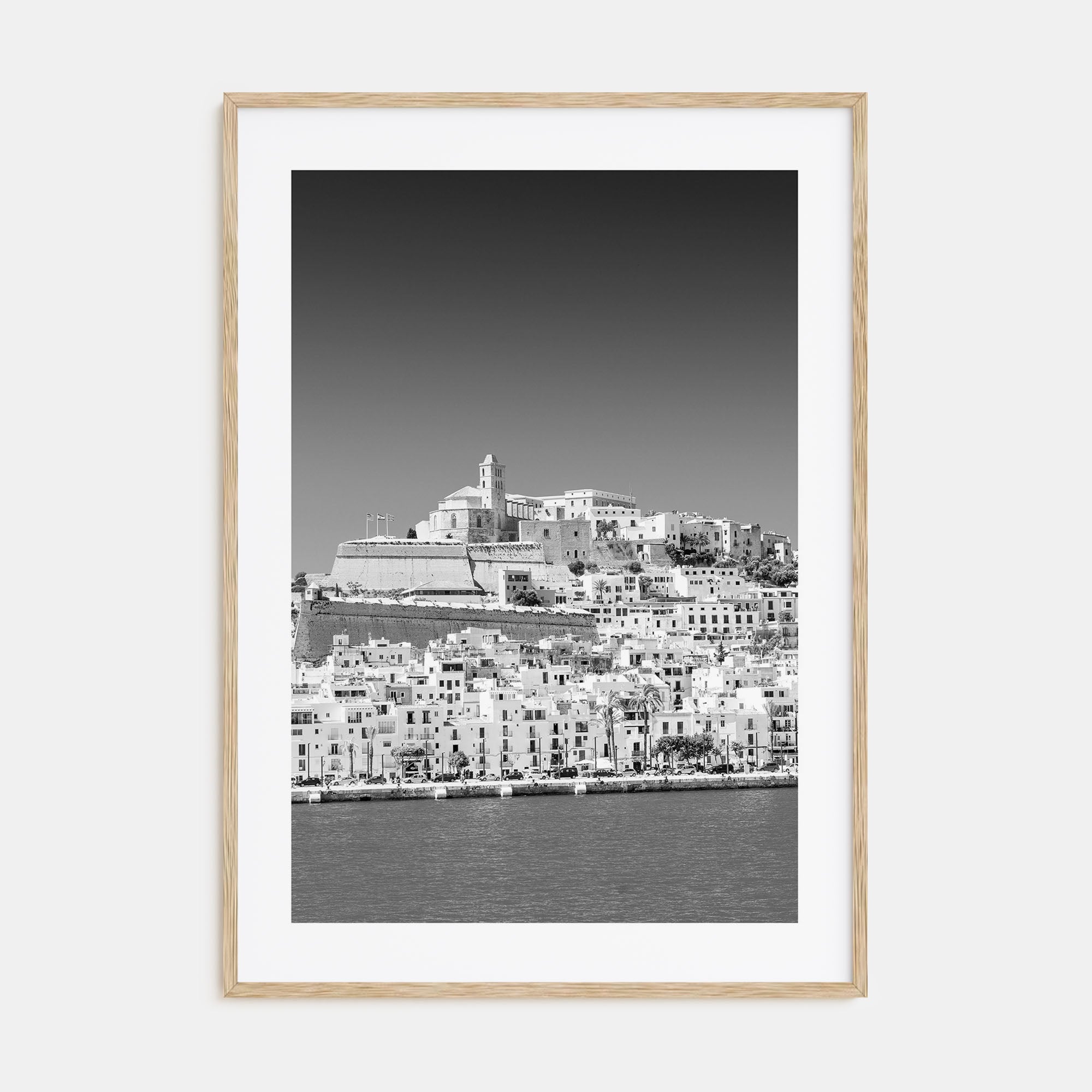 Ibiza Photo B&W Poster