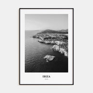 Ibiza Portrait B&W Poster