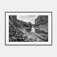 Iceland Landscape B&W Poster