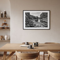Iceland Landscape B&W Poster
