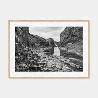 Iceland Landscape B&W Poster
