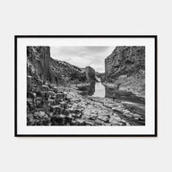 Iceland Landscape B&W Poster
