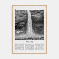 Iceland Travel B&W No 1 Poster