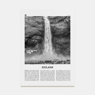 Iceland Travel B&W No 1 Poster