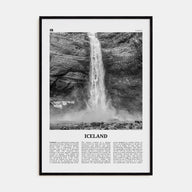 Iceland Travel B&W No 1 Poster
