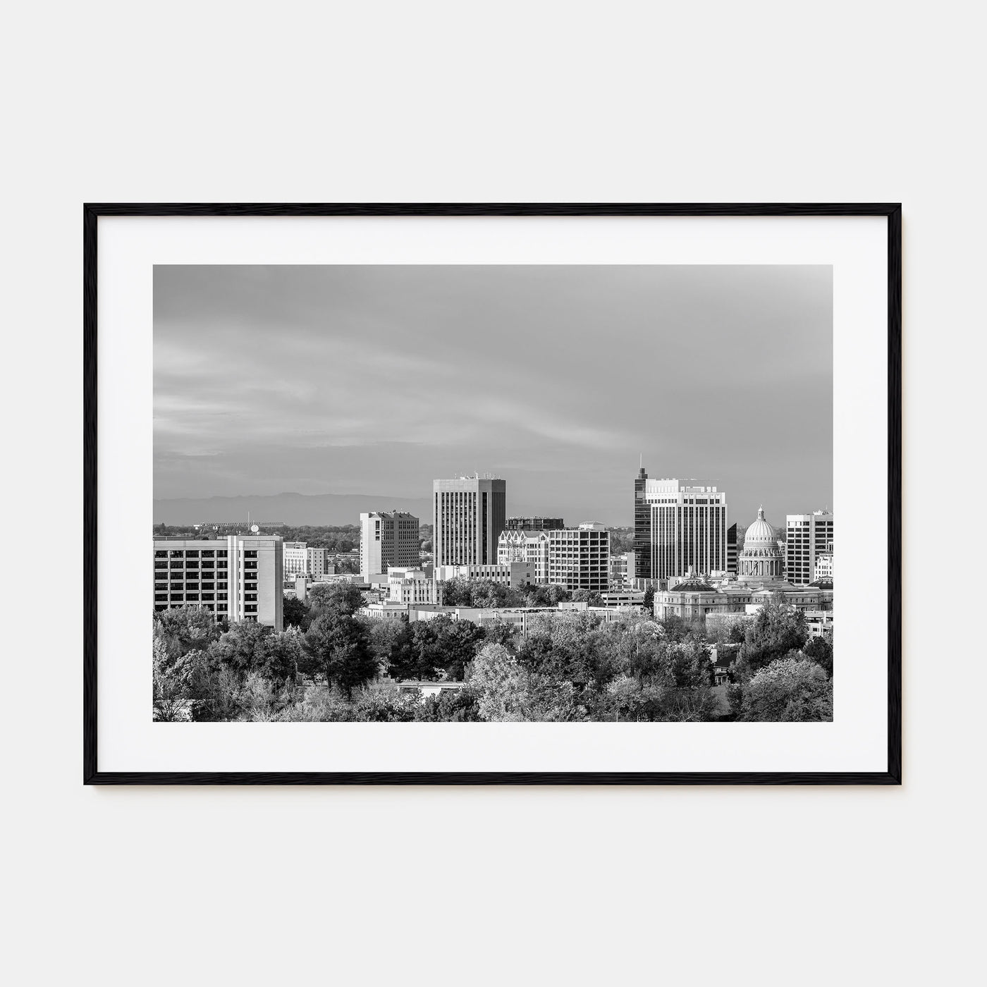 Idaho Landscape B&W Poster