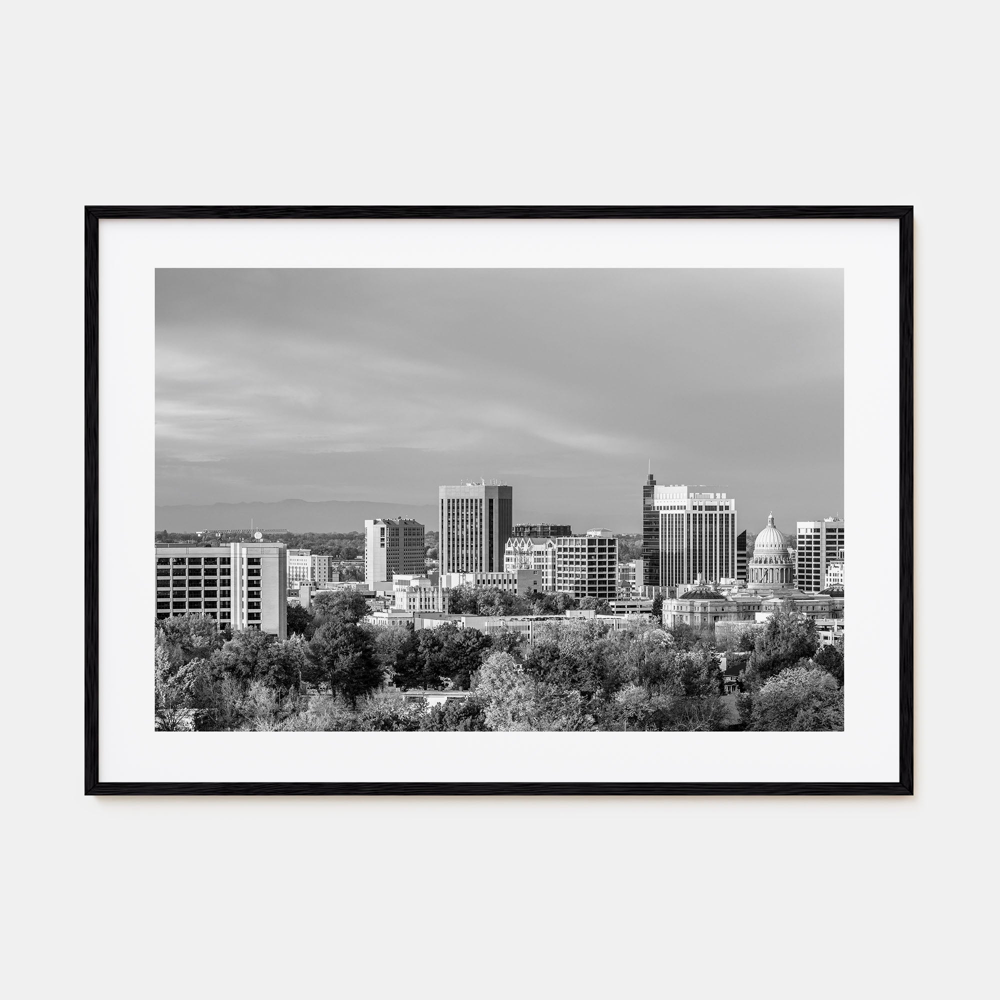 Idaho Landscape B&W Poster