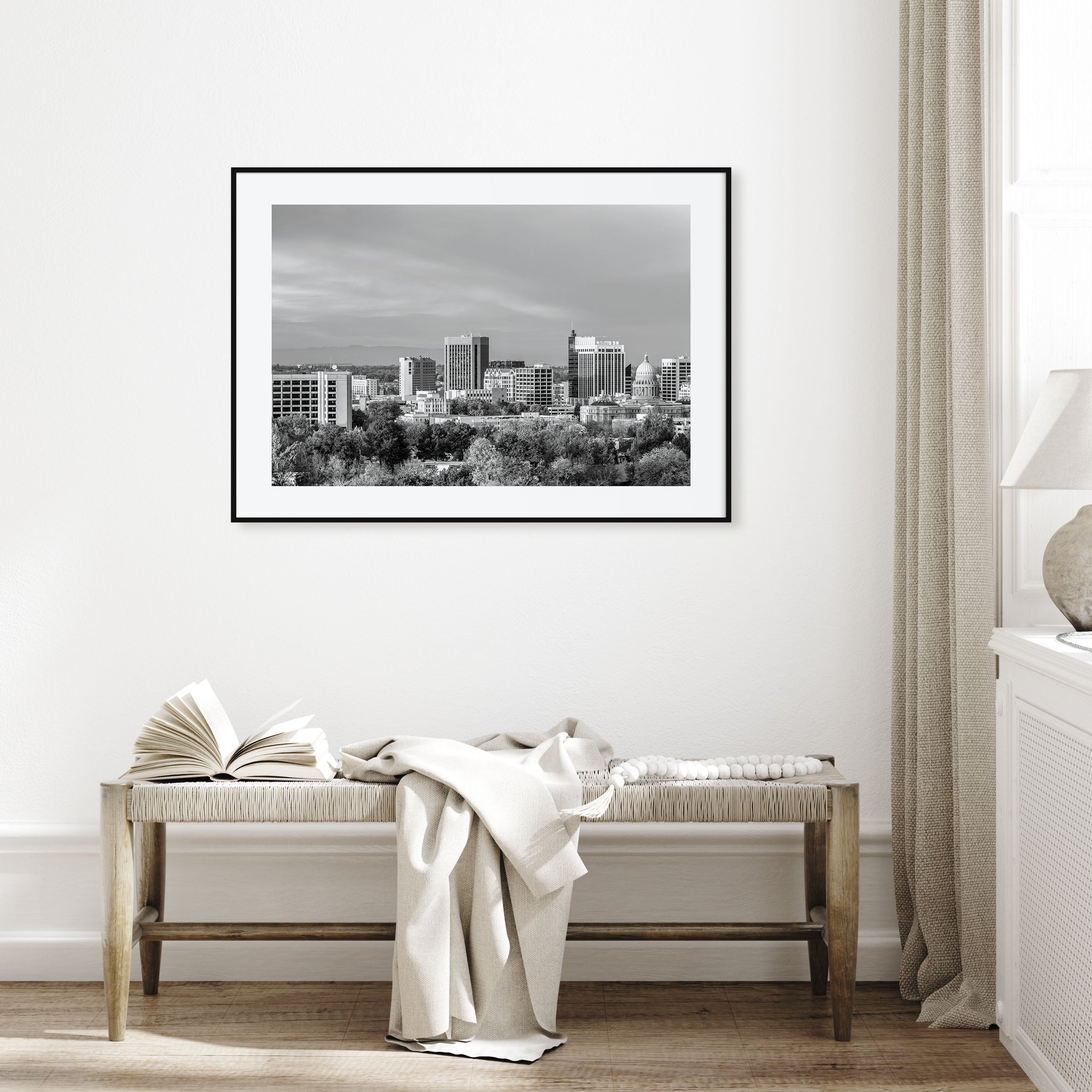 Idaho Landscape B&W Poster