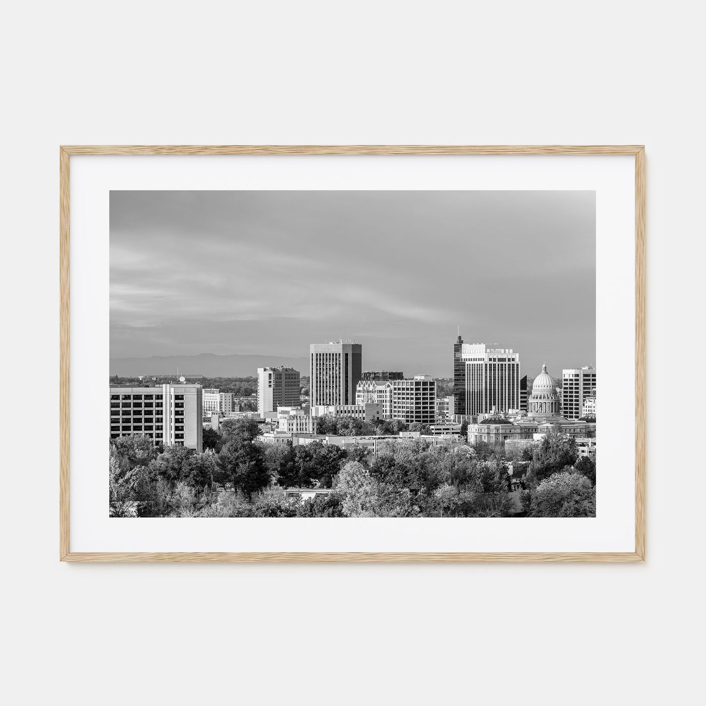 Idaho Landscape B&W Poster