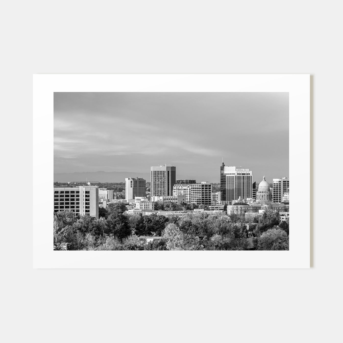 Idaho Landscape B&W Poster