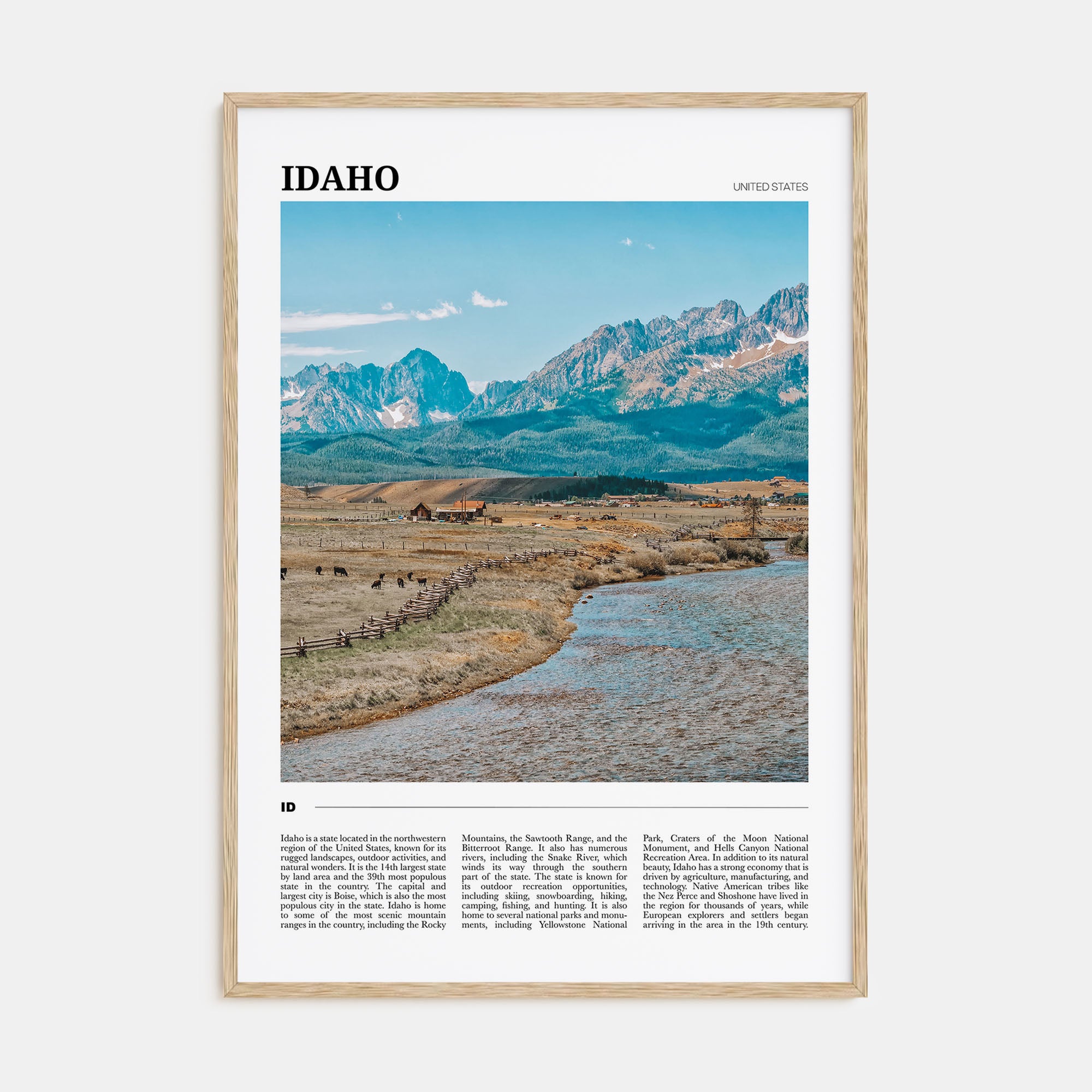 Idaho Travel Color No 2 Poster