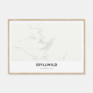Idyllwild Map Landscape Poster