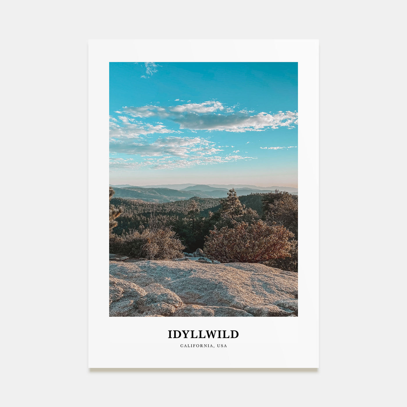 Idyllwild Portrait Color Poster