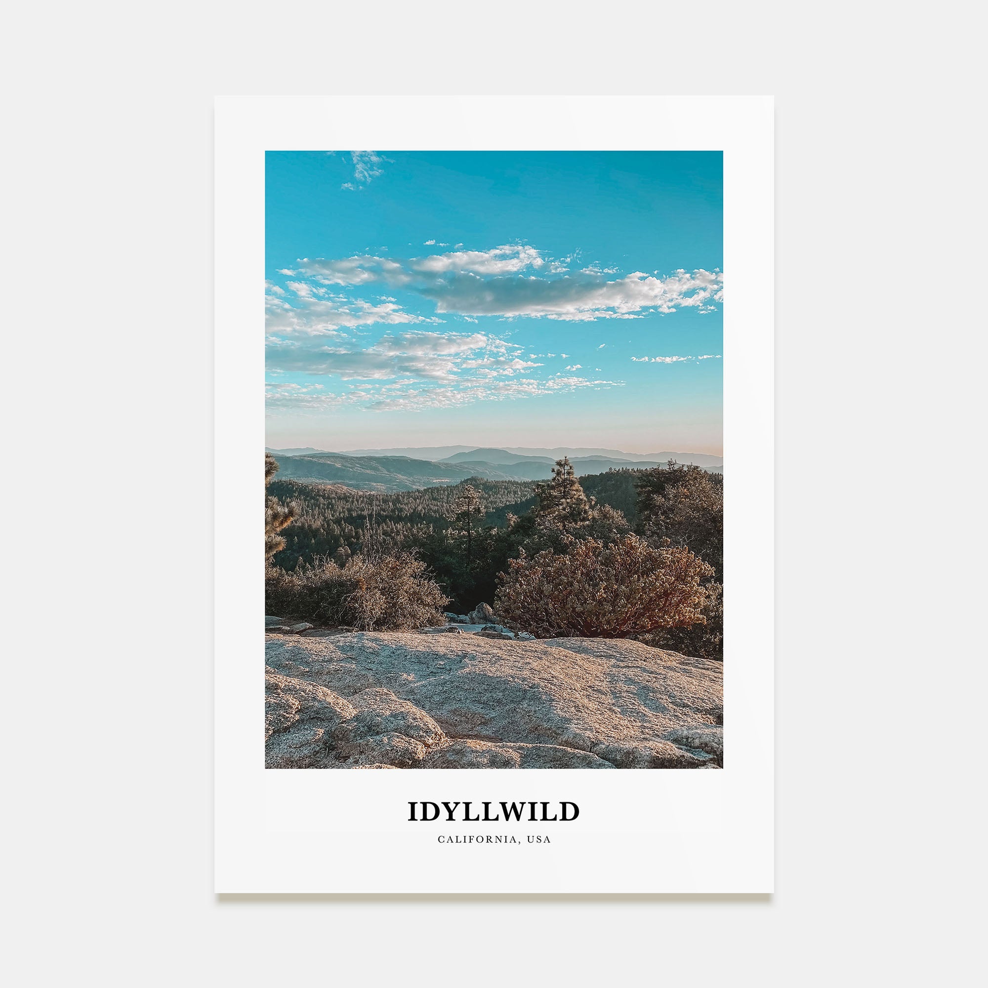 Idyllwild Portrait Color Poster