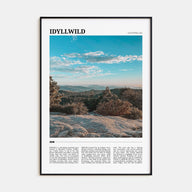 Idyllwild Travel Color Poster