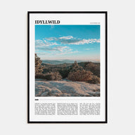 Idyllwild Travel Color Poster