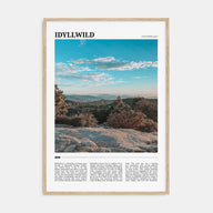 Idyllwild Travel Color Poster