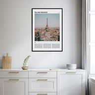 Île-de-France Travel Color Poster