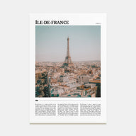 Île-de-France Travel Color Poster