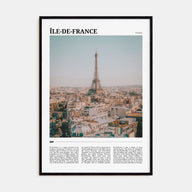 Île-de-France Travel Color Poster