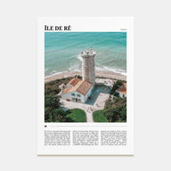 Île de Ré Travel Color Poster