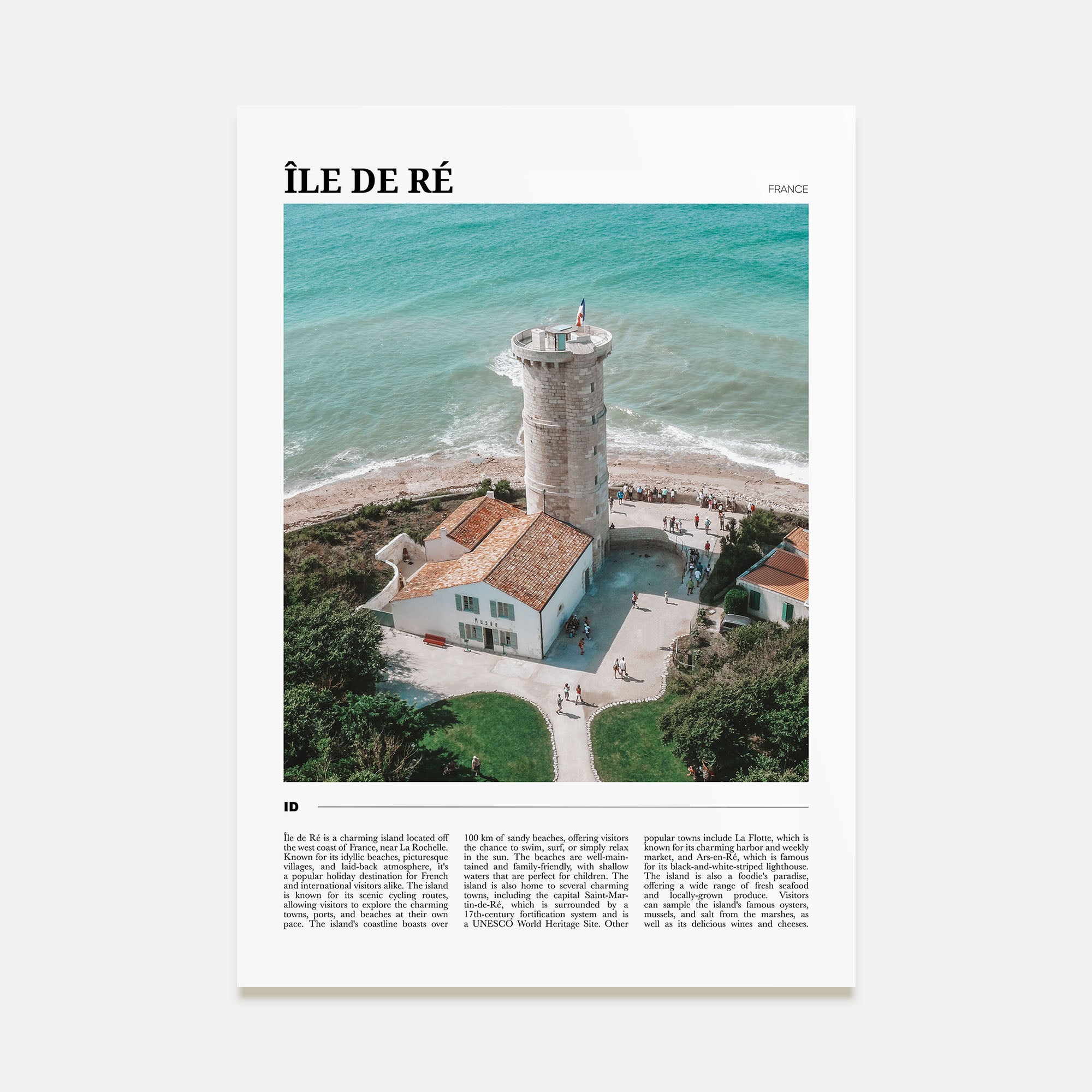Île de Ré Travel Color Poster