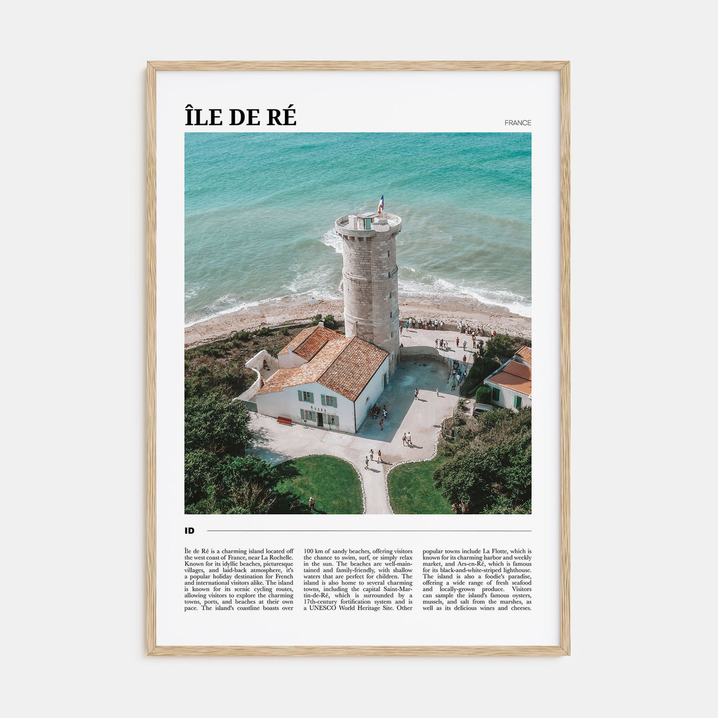 Île de Ré Travel Color Poster