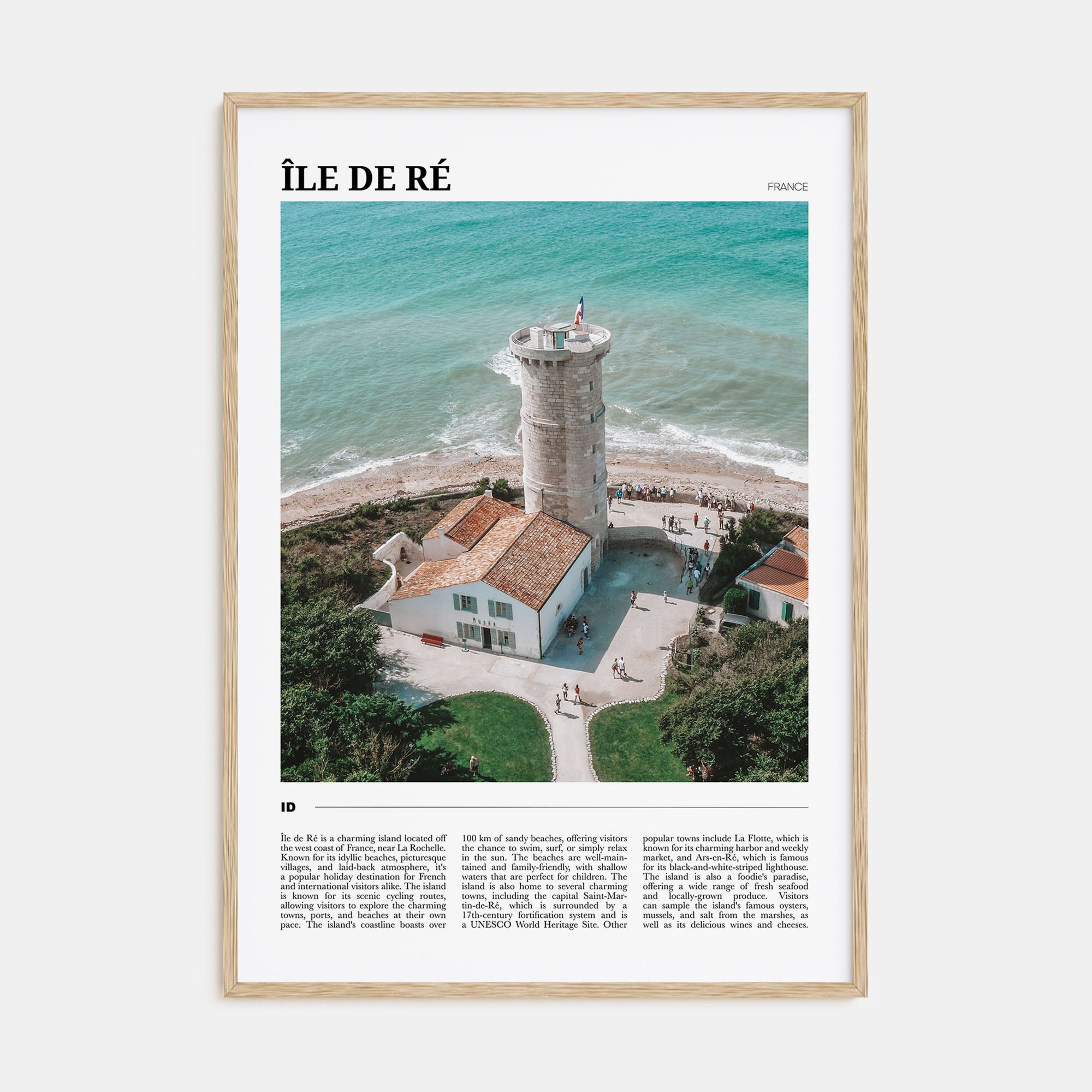 Île de Ré Travel Color Poster
