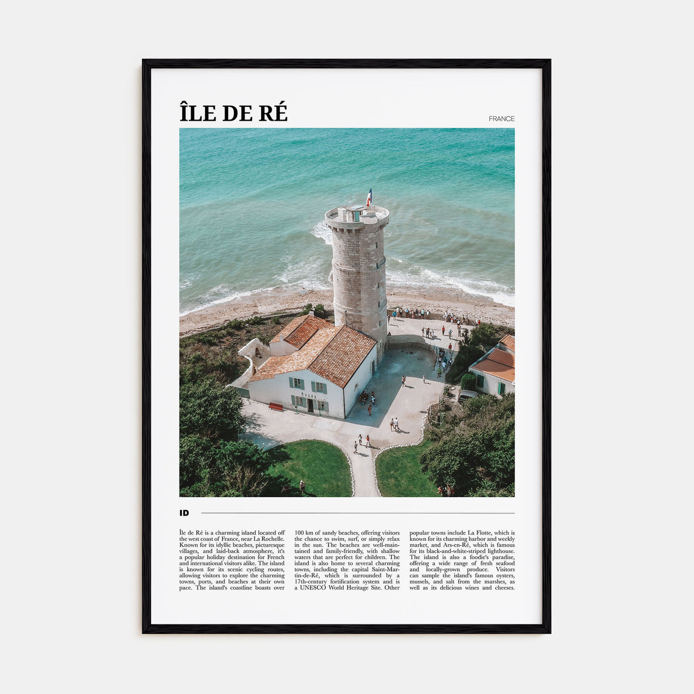 Île de Ré Travel Color Poster