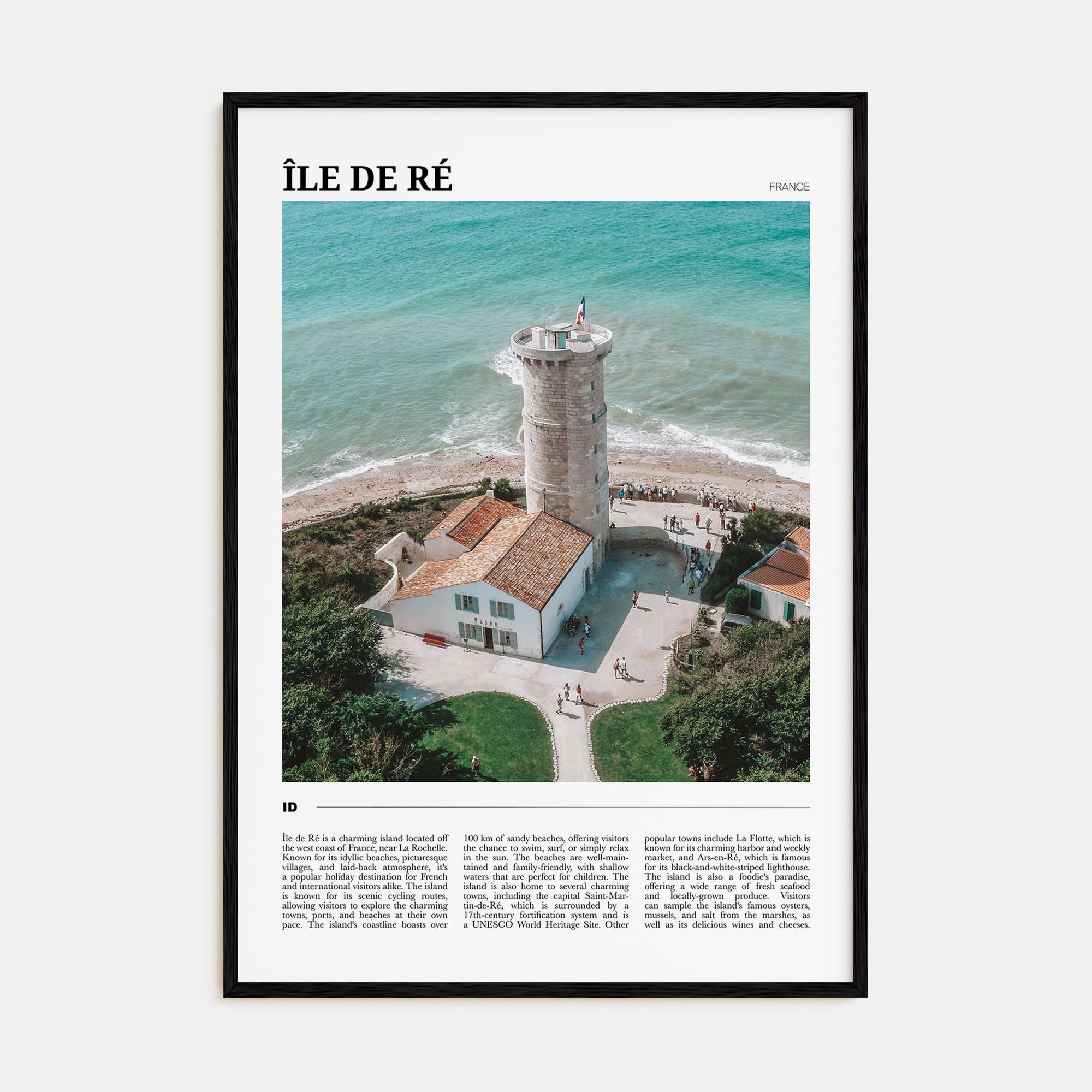 Île de Ré Travel Color Poster