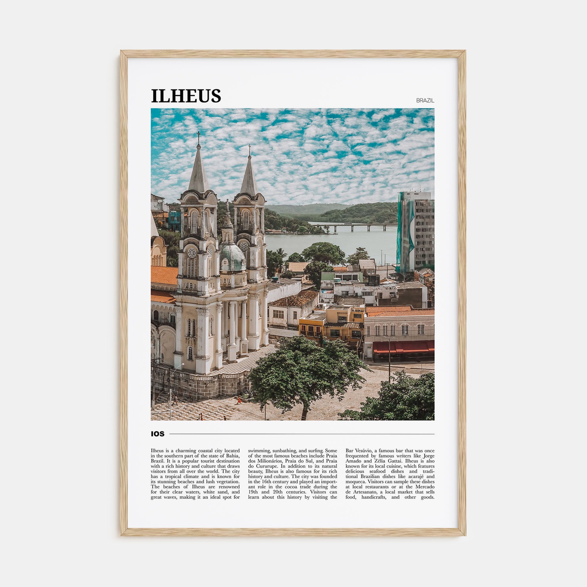 Ilheus Travel Color Poster