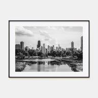 Illinois Landscape B&W Poster