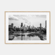 Illinois Landscape B&W Poster