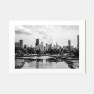 Illinois Landscape B&W Poster
